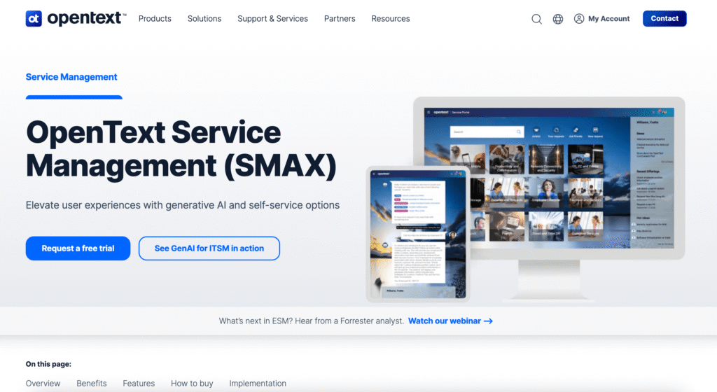 OpenText Service Management